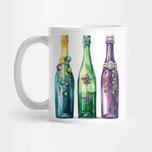 Mardi Gras Bottles and Beads Mug